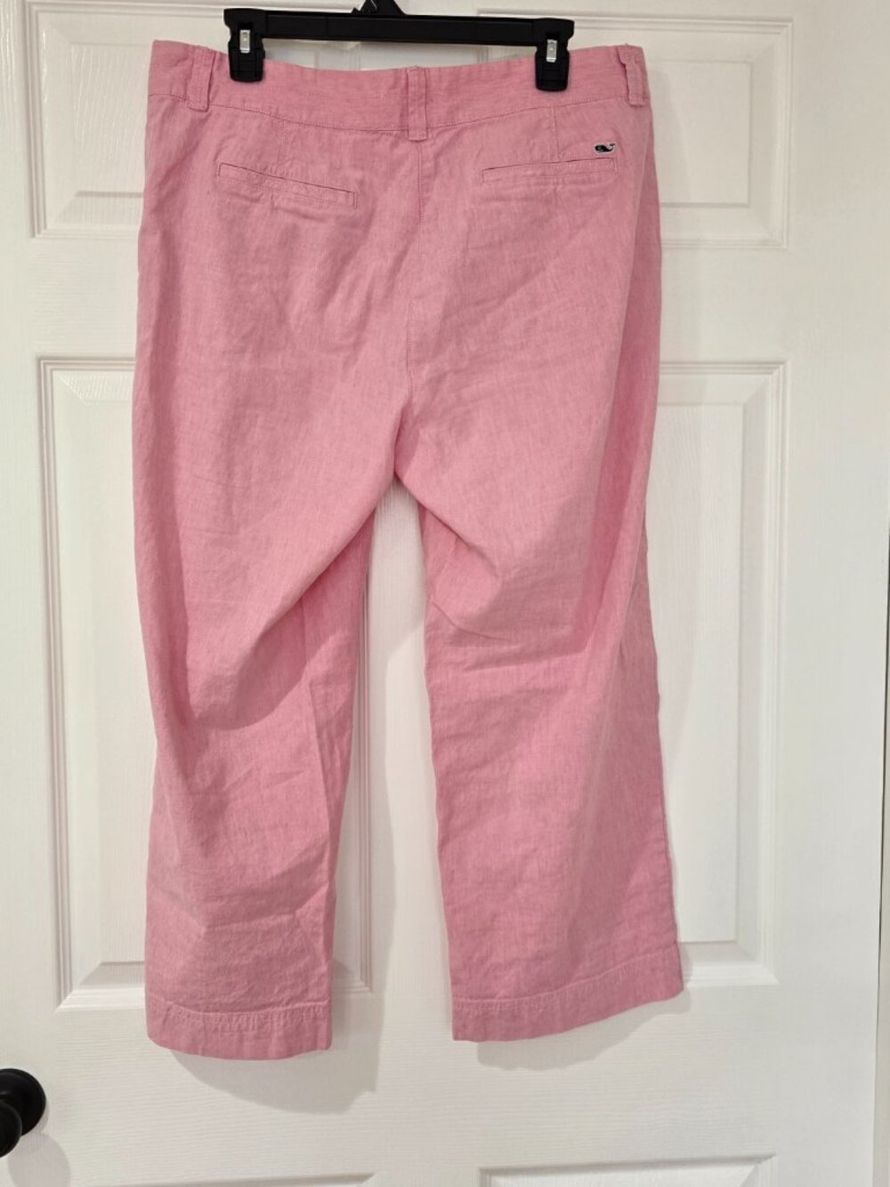Vinyard Vines Women's Catamaran Flat Front Linen Blend Cropped Pants Pint Sz 12‎ - Picture 4 of 7